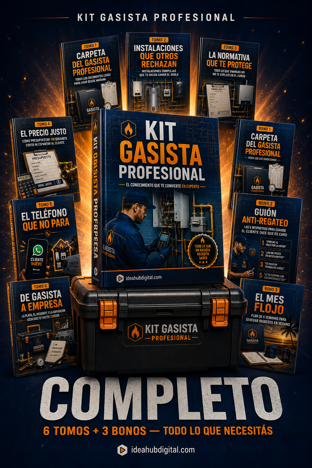 KIT GASISTA PROFESIONAL — COMPLETO